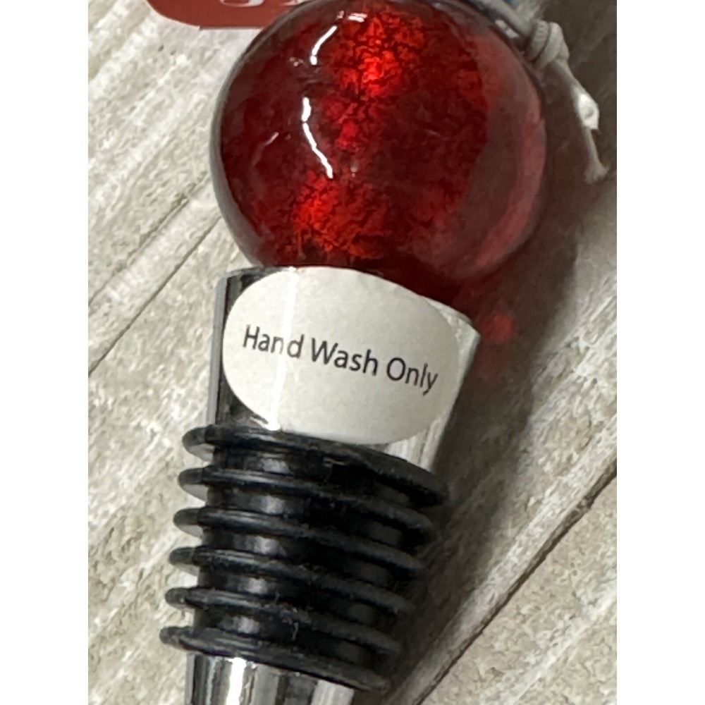 Bead & Wire Metal Bottle Stopper NEW Colorful Beaded bar wine gift NWT Silvestri - Picture 2 of 3